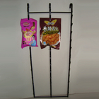 3 Metal Strips Clip Snack Display Rack For Door Or Wall